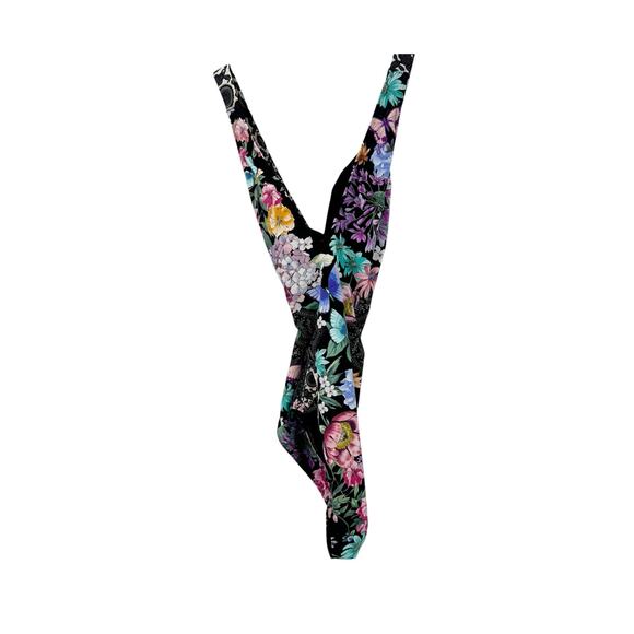 Johnny Was CSW2523AM Black Butterfly Cross Back One Piece Multicolor Size S NWT - Picture 5 of 12